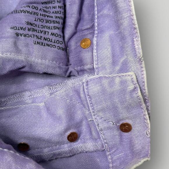 PURPLE BRAND Patch Repair Low Rise Jeans 'White' sz 28 L32 - Picture 8 of 14